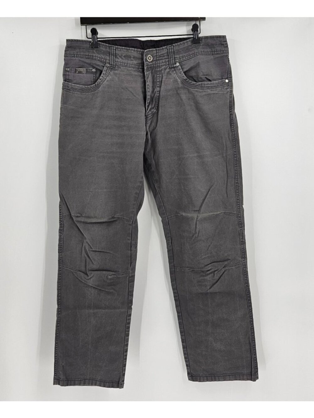 KÜHL Vintage Patina Dye Pants Men's 36x30 Gray Outdoor Hiking Work Stretch